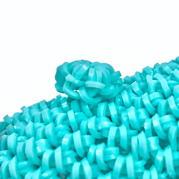 Loomigurumi Kawaii Turquoise Seal Handmade With Love Blue Green - Picture 8 of 10